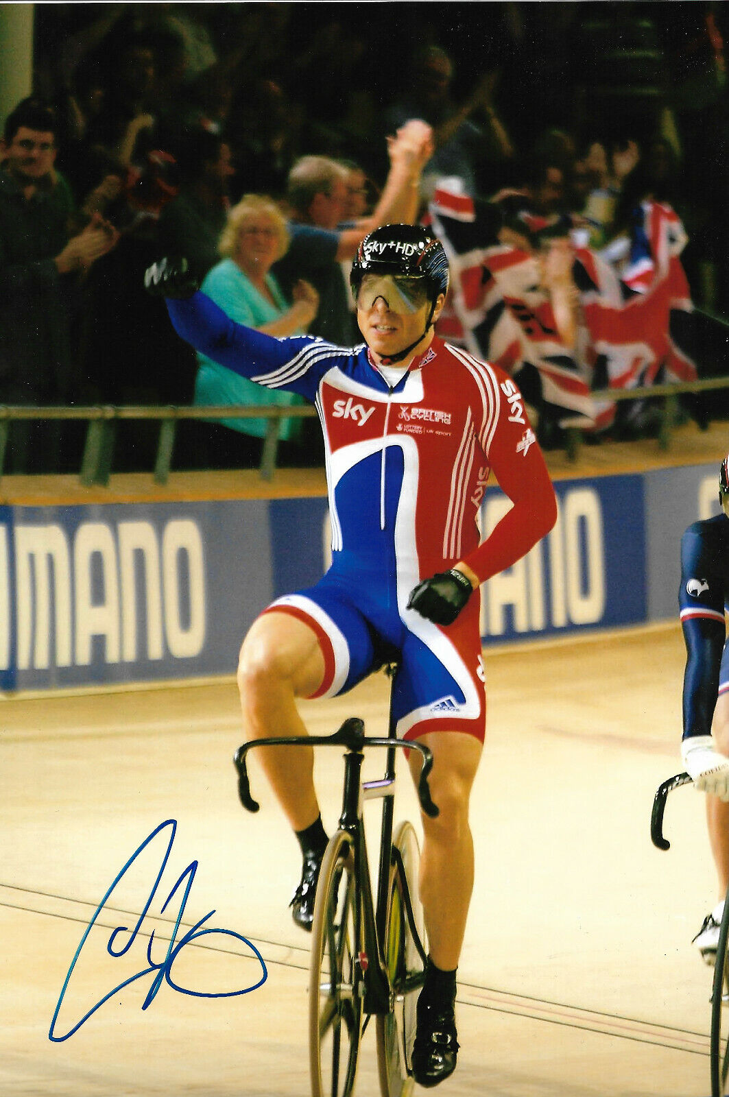 Chris Hoy signed 8x12 inch Photo Poster painting autograph