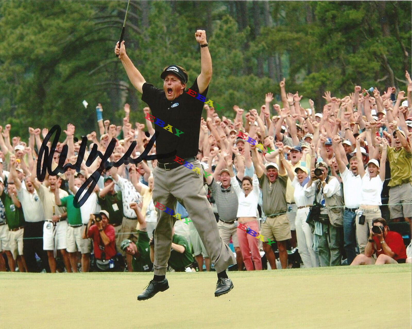 PHIL MICKELSON PGA GOLF THE MASTERS Signed Autographed 8x10 Photo Poster painting Reprint