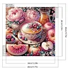 5D DIY Partial Special Shaped Drill Diamond Painting Flower Afternoon Tea40x40cm