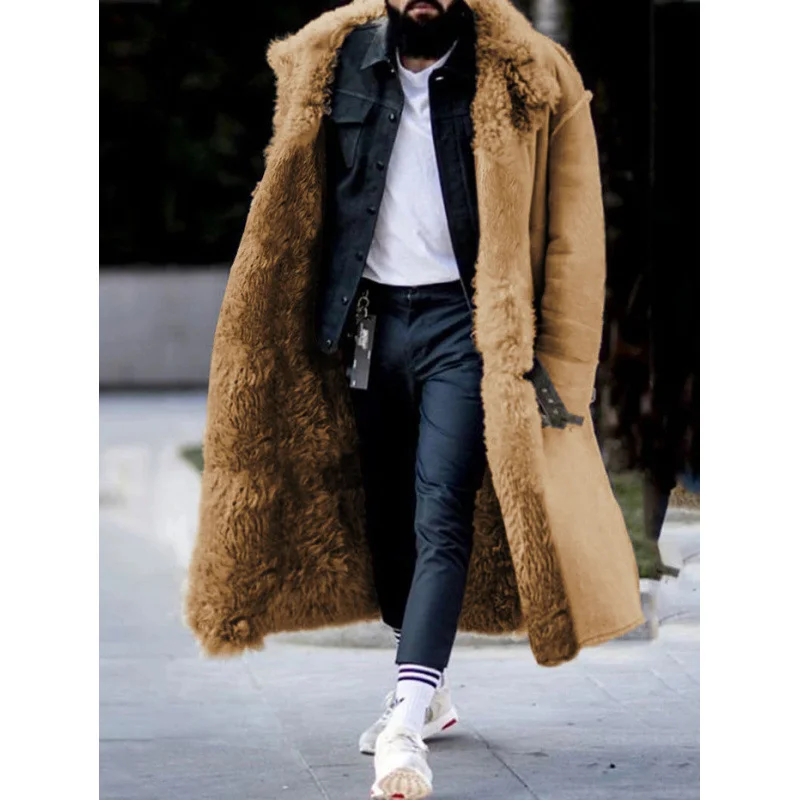 Nigikala Nigikala Winter New Imitation Fur Man Coat Station Explosion Thick Coat Four-Color Eight-Code Independent