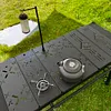 Camping IGT Table Board Kitchen Stainless Steel Table Board Storage Bag Included