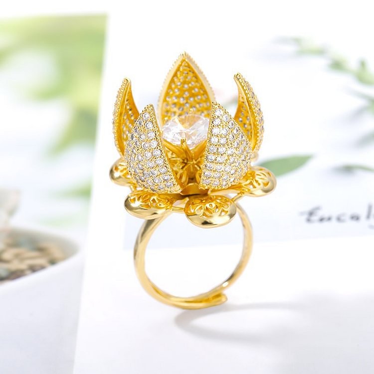 Flower Blooming Ring（Adjustable Universal Size）