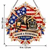 DIY 9/11 Memorial Diamond Painting Acrylic Hanging Ornament, Pearl & Special Shaped Drill Art, Double-Sided Printed Patriotic Home Decor(Firefighter Tribute)