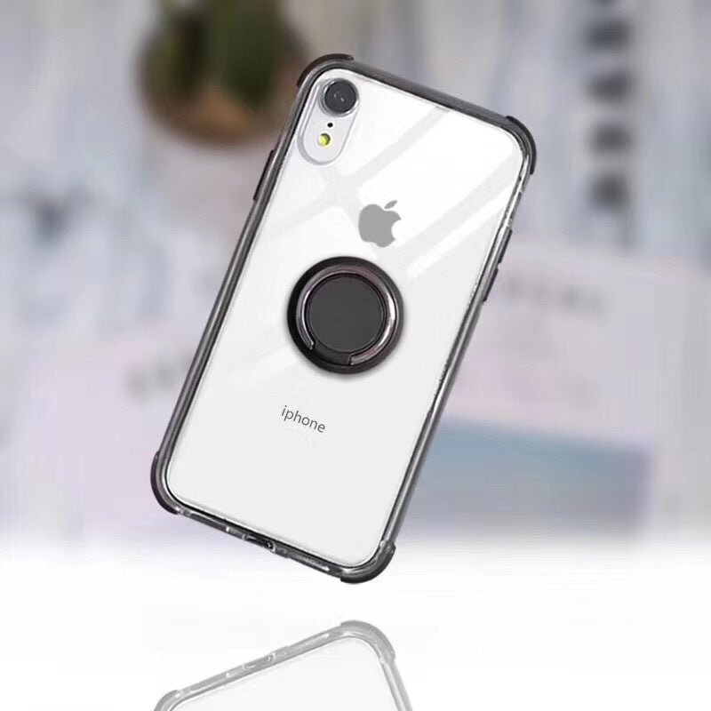 Ultrathin Colored Edge Phone Case with Ring