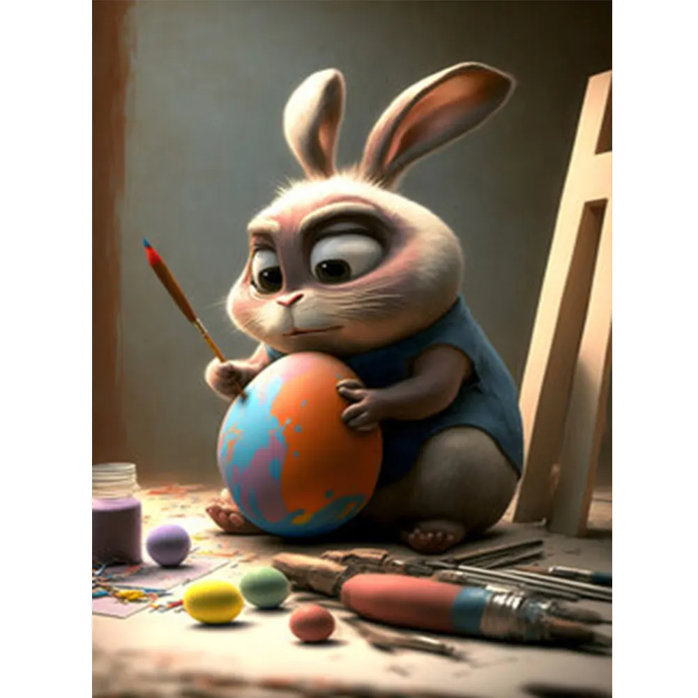 DIY Paint By Number 30*40cm - Easter Bunny