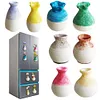 3D Resin Vase Fridge Magnet DIY Mini Floral Vase Fridge Stickers for Home Decor