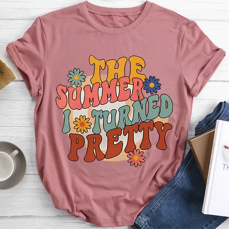 The Summer Turned Pretty Flower T-shirt-BSTJ0028