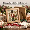 Christmas Nutcracker Glass Mosaic DIY Craft Kit &ndash; Framed Christmas Wall Art