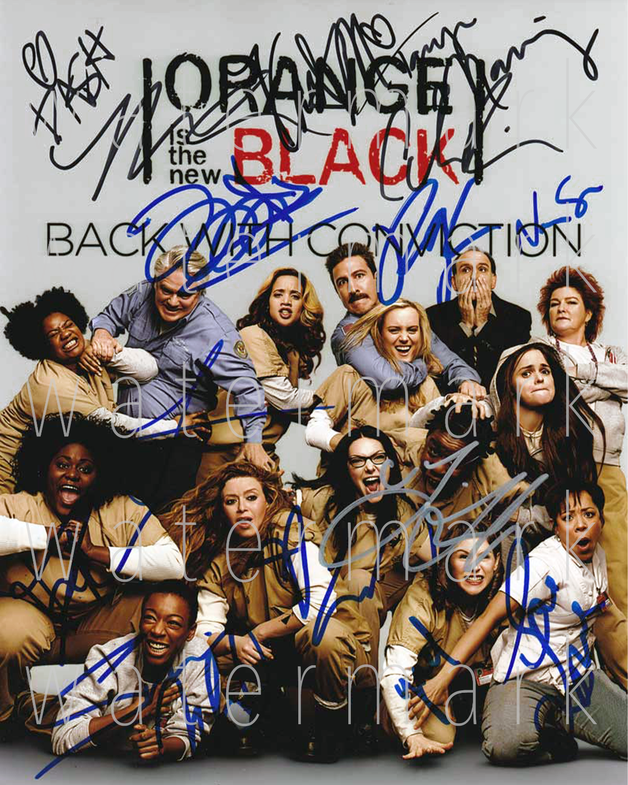 Orange Is The New Black signed x15 8x10 inch Photo Poster painting picture poster autograph RP