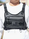 Unisex Front Chest Pack Breathable Lightweight Front Vest Bag Hip Hop Streetwear
