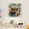 Highland Cattle-14CT Stamped/Counted Cross Stitch 40*40cm