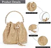 Clutch Abendtasche Luxus Damen Kleine Umh&auml;ngetasche Kupplung f&uuml;r Zeremonie Hochzeit/Party/Abschlussball Box Taschen aus Strass handgefertigt