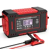 6A 12V Intelligent Car Battery Charger Car and Motorcycle Battery Charging Unit Lead-Acid Battery Repair LCD Display