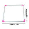 (US Only)Square Embroidery Hoop Handheld Cross Stitch Frame Plastic Clip Frame (40x40cm)