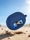 Silicone Protective Cover Shockproof Scratch Resistant Cover with Carabiner Protective Shell Compatible for TOZO NC20 Pro/NC20 Earbud