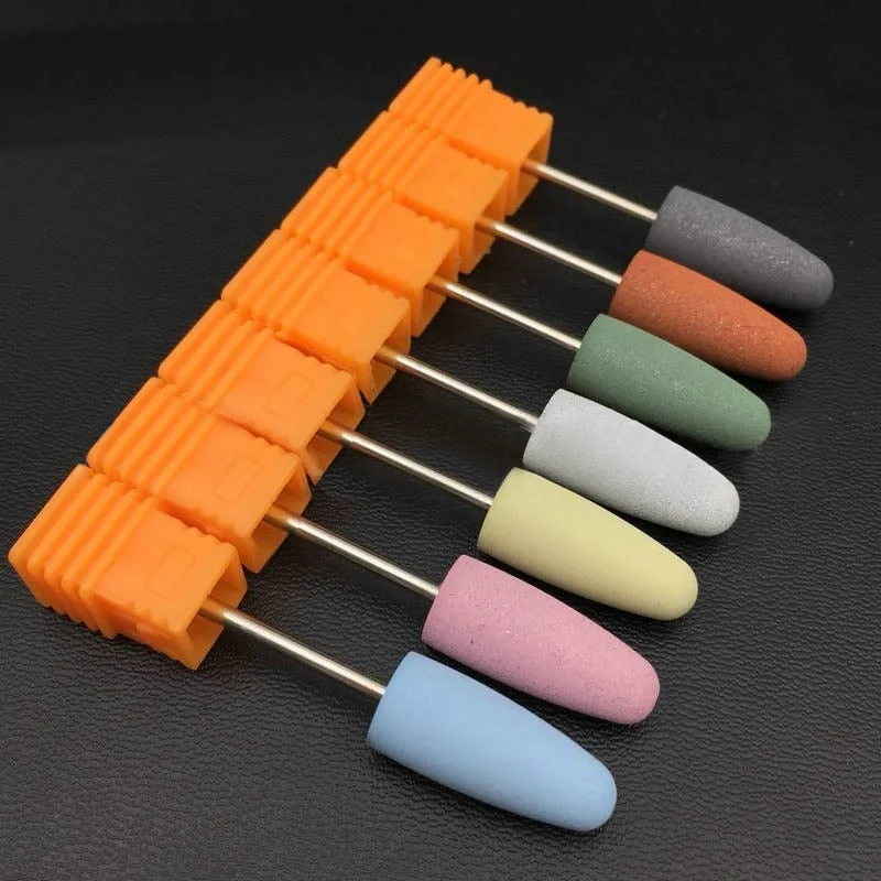 1Pcs Rubber Silicone Nail Drill Milling Cutter Drill Bits Files Burr Buffer for Electric Machine Nail Art Grinder Cuticle Tools-Nail Inspo