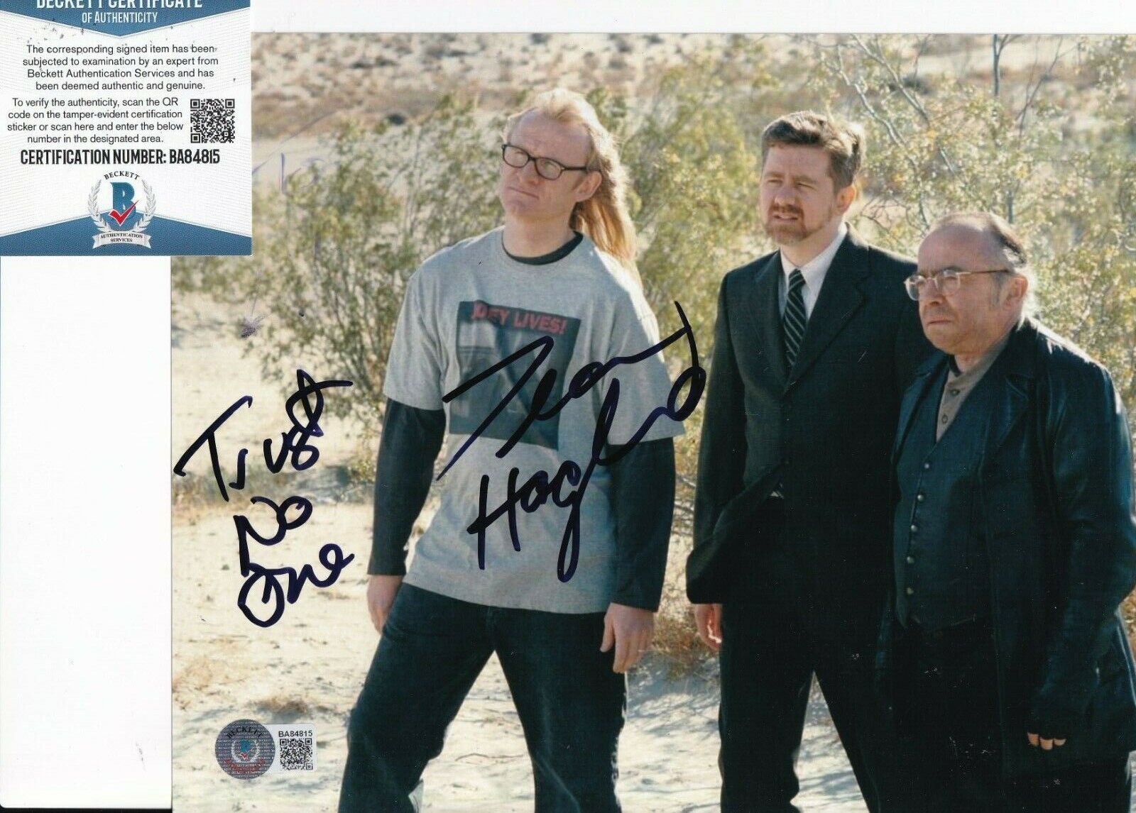 DEAN HAGLUND signed (THE X FILES) Richard Langly 8X10 Photo Poster painting BECKETT BAS BB4815