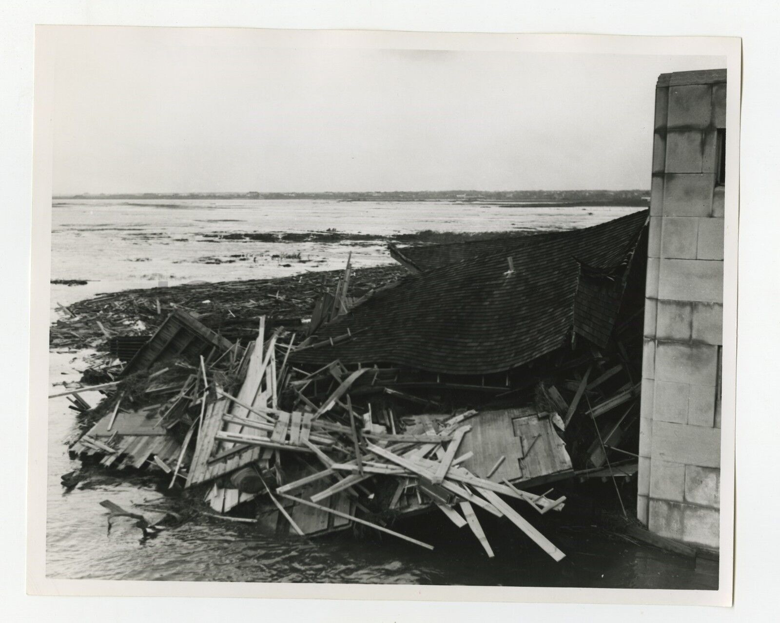 New York History - Vintage 8x10 Publication Photo Poster painting - Hampton Hurricane Damage