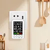 5-in-1 Portable Carbon Monoxide Detector Plug in Wall CO Detector with Temperature & Humidity Display for Home Bedroom Kitchen RV