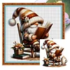 Cross Stitch - 11CT Full Eco-cotton Thread Coffee Gnome(40*40 CM)