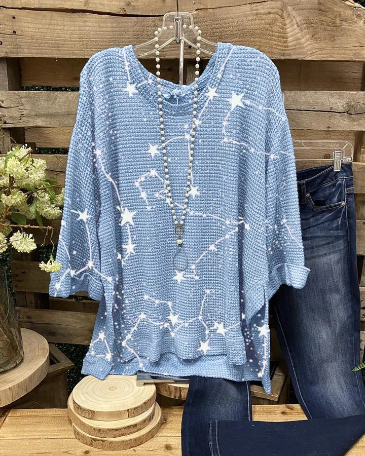 Glow in the Dark Constellations by Timeless Treasures T-shirt-Mayoulove