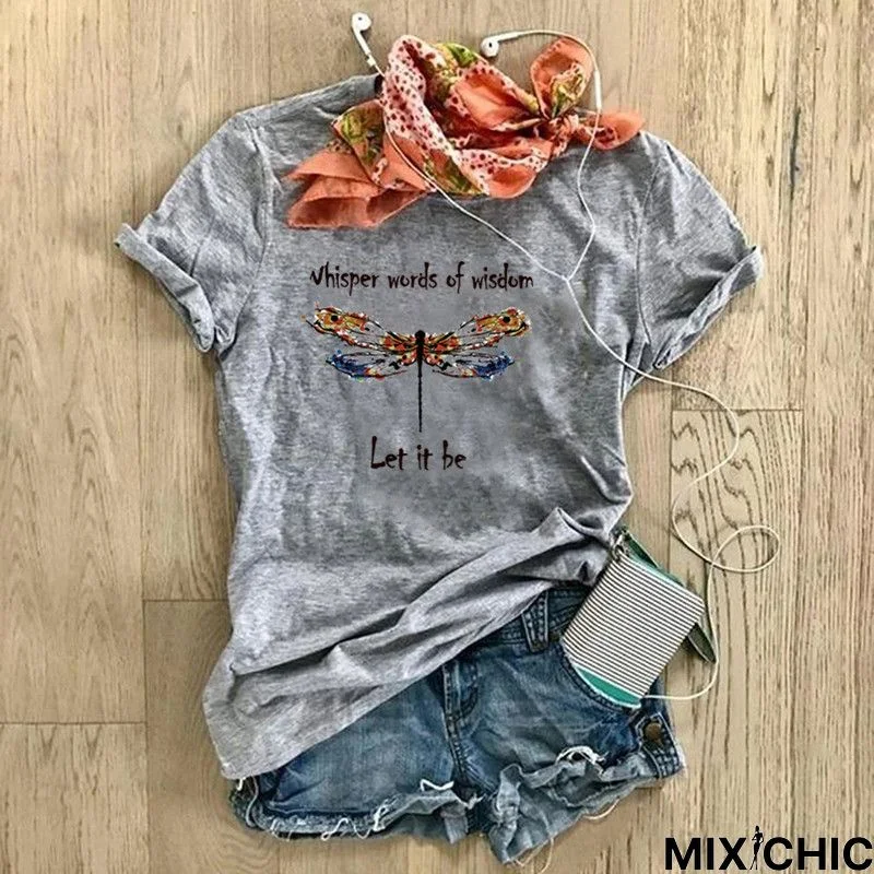 Short Sleeve Animal Casual T-shirt