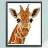 Giraffe - 9CT Partial Beaded Cross Stitch Kit(26x30cm)