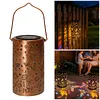 Colorful Butterfly Solar Lanterns Outdoor Waterproof Gift for Moms Women Mother Grandma Hanging Solar Lights for Yard Patio Porch Balcony Garden Decor