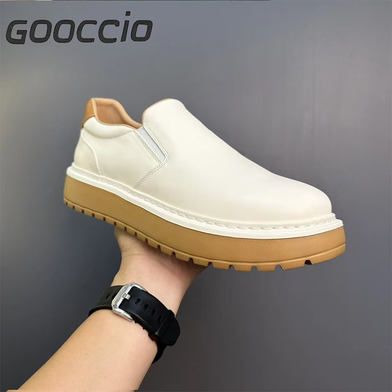 BC192 Cowhide Casual Shoes For Men GOOCCIO   