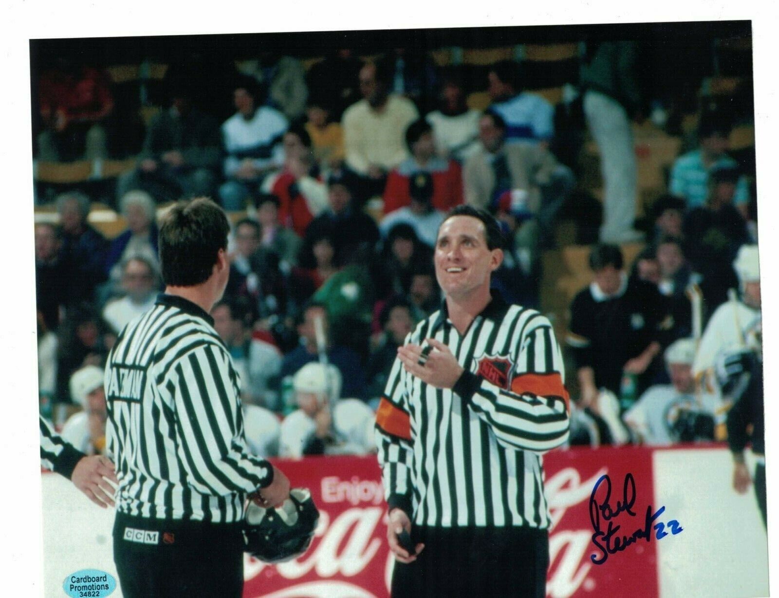 Paul Stewart NHL Referee Signed 8x10 Hockey Photo Poster painting W/Our COA