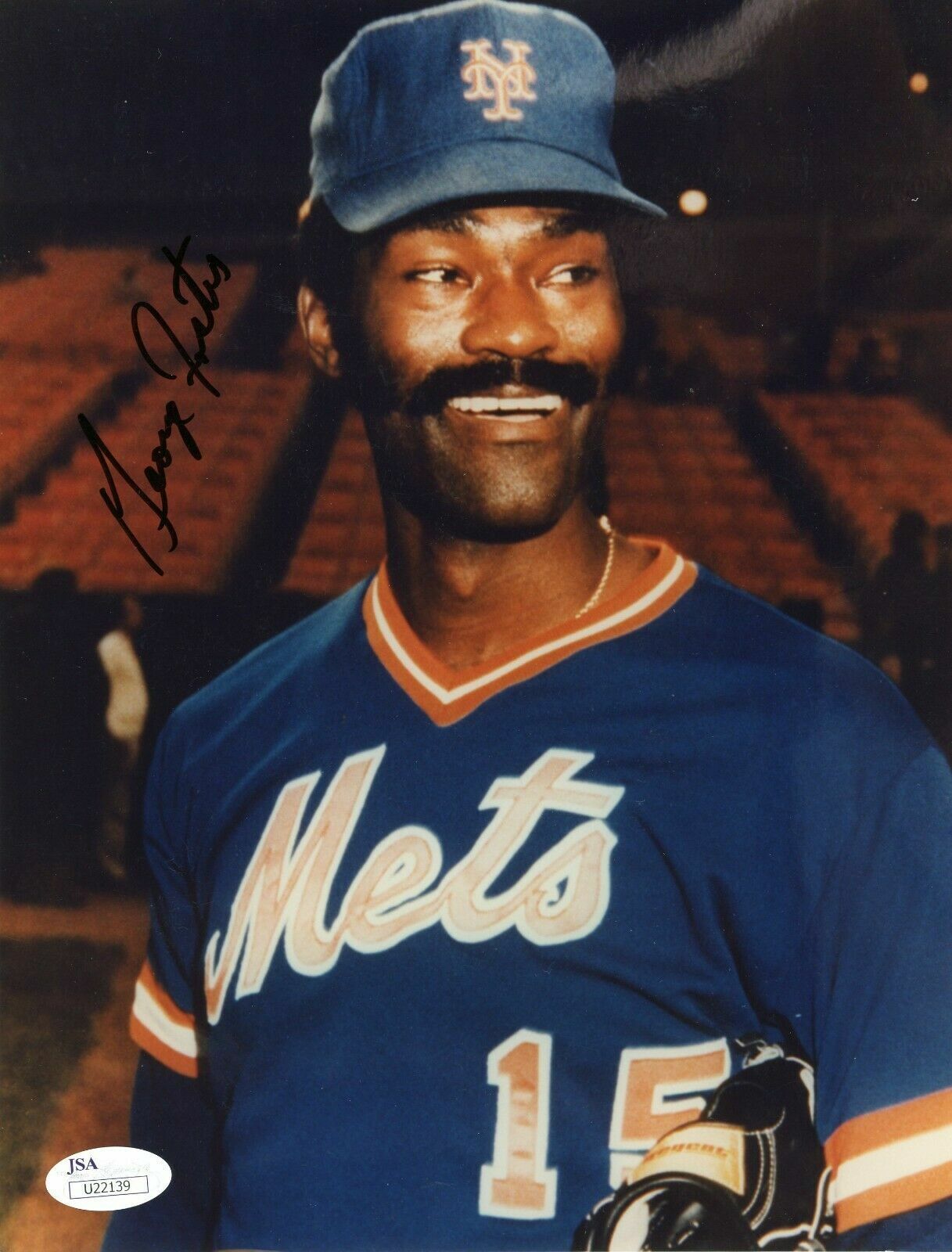 George Foster Signed 8x10 JSA COA Photo Poster painting Autograph 8x NY Mets New York