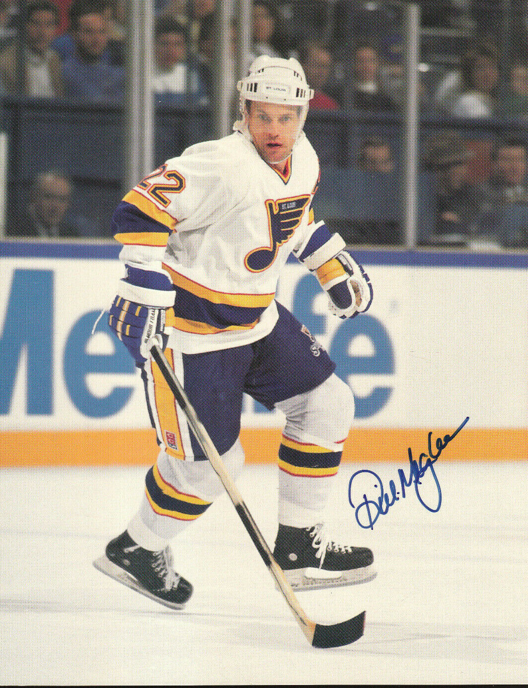 RICK MEAGHER AUTOGRAPH SIGNED 8X10 Photo Poster painting ST. LOUIS BLUES COA