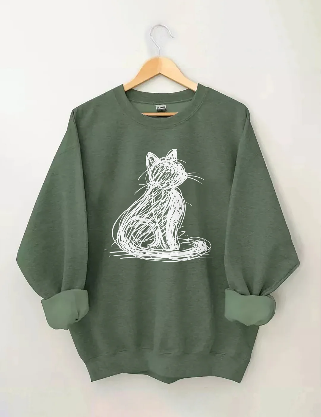 Abstract Cat Sweatshirt