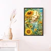 (40*60cm)Sunflower Girl - Full Round Drill Diamond Painting