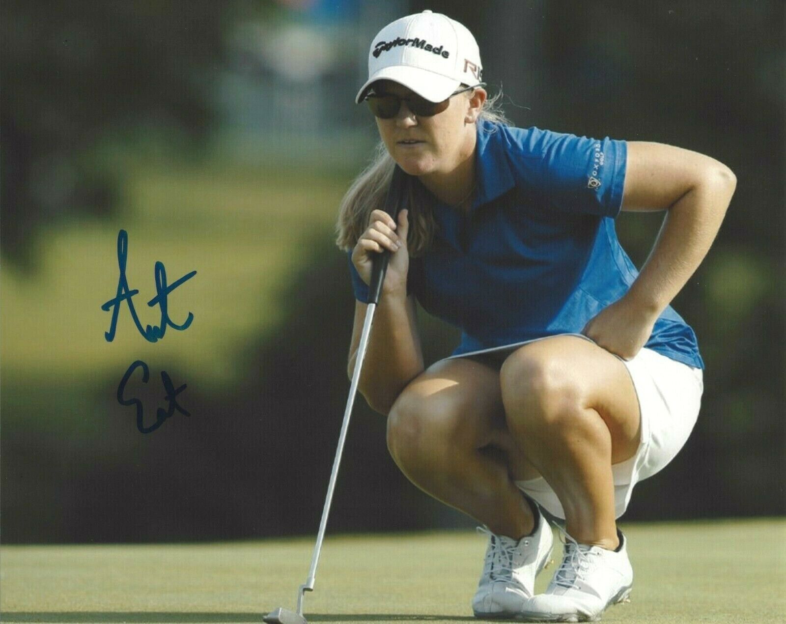 LPGA GOLFER AUSTIN ERNST HAND SIGNED 8x10 Photo Poster painting A w/COA PROOF WOMEN'S GOLF