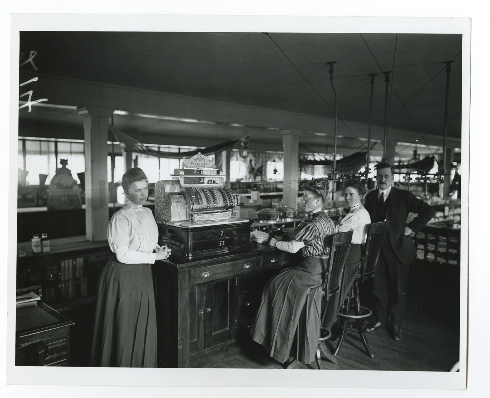 Historic Wisconsin Commerce - Vintage 8x10 Photo Poster paintinggraph - Dry Goods Store - 1908