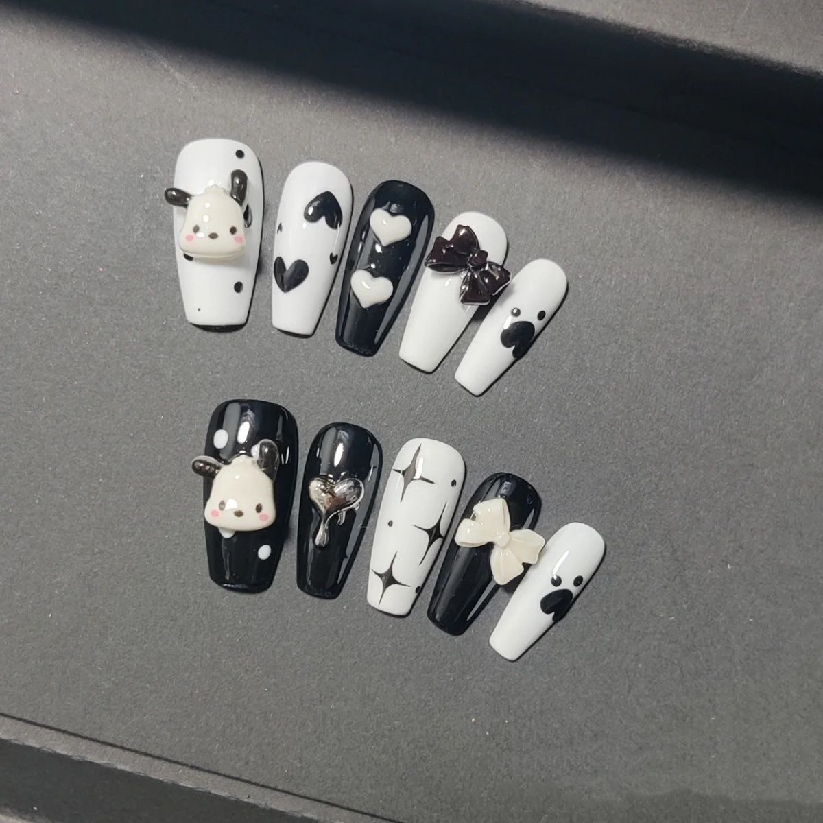 Pacha Pooch Monochrome Bows
