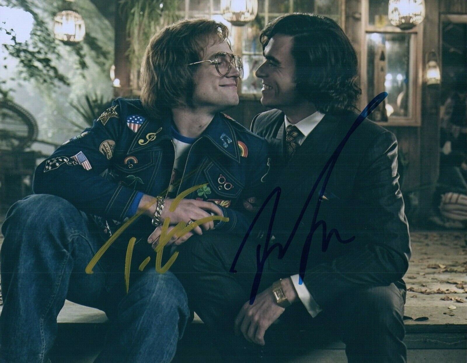 Taron Egerton & Richard Madden Rocketman Signed 8x10 Autographed Photo Poster painting COA Proof