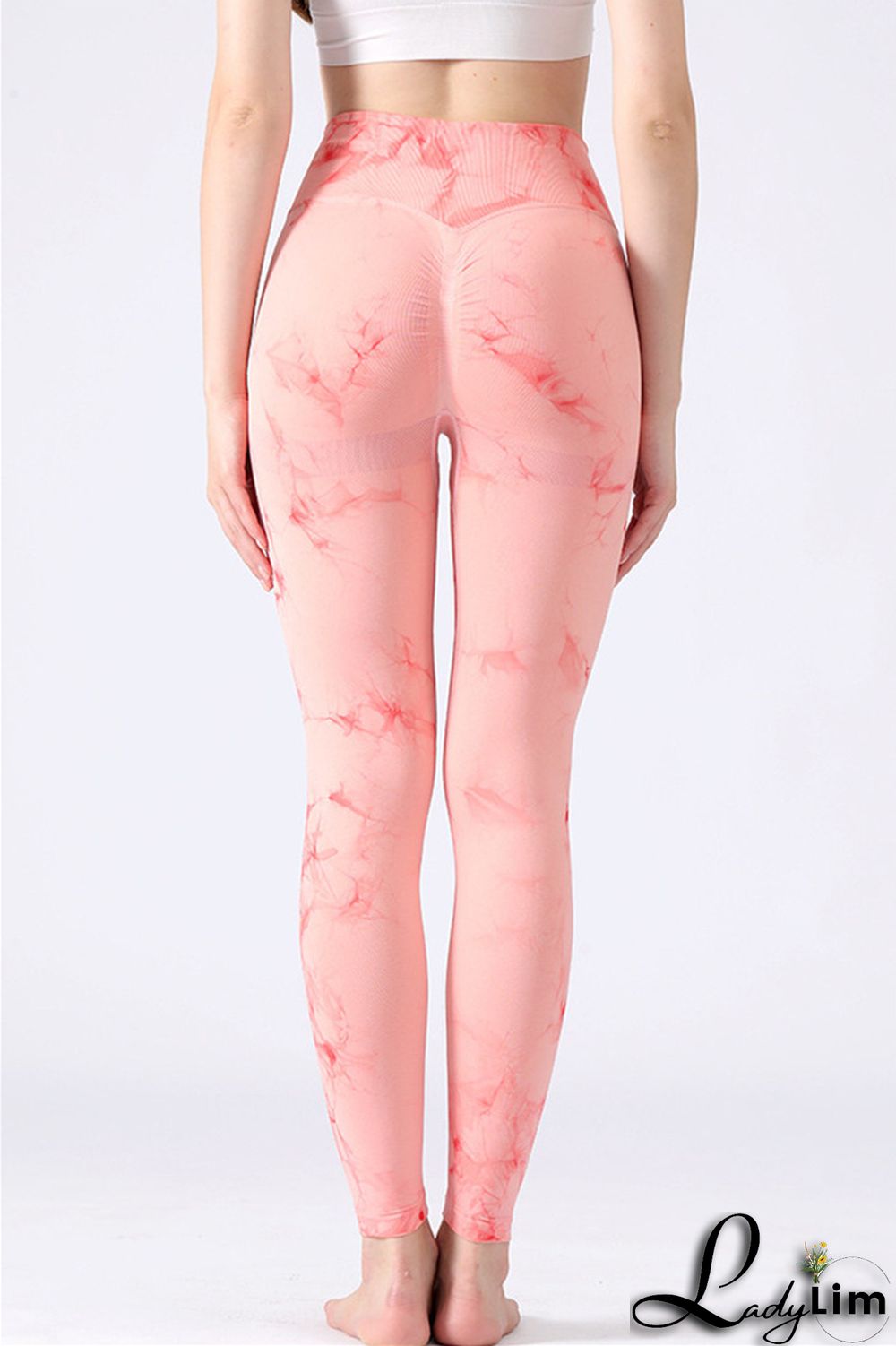 Black Casual Sportswear Print Basic Skinny High Waist Trousers