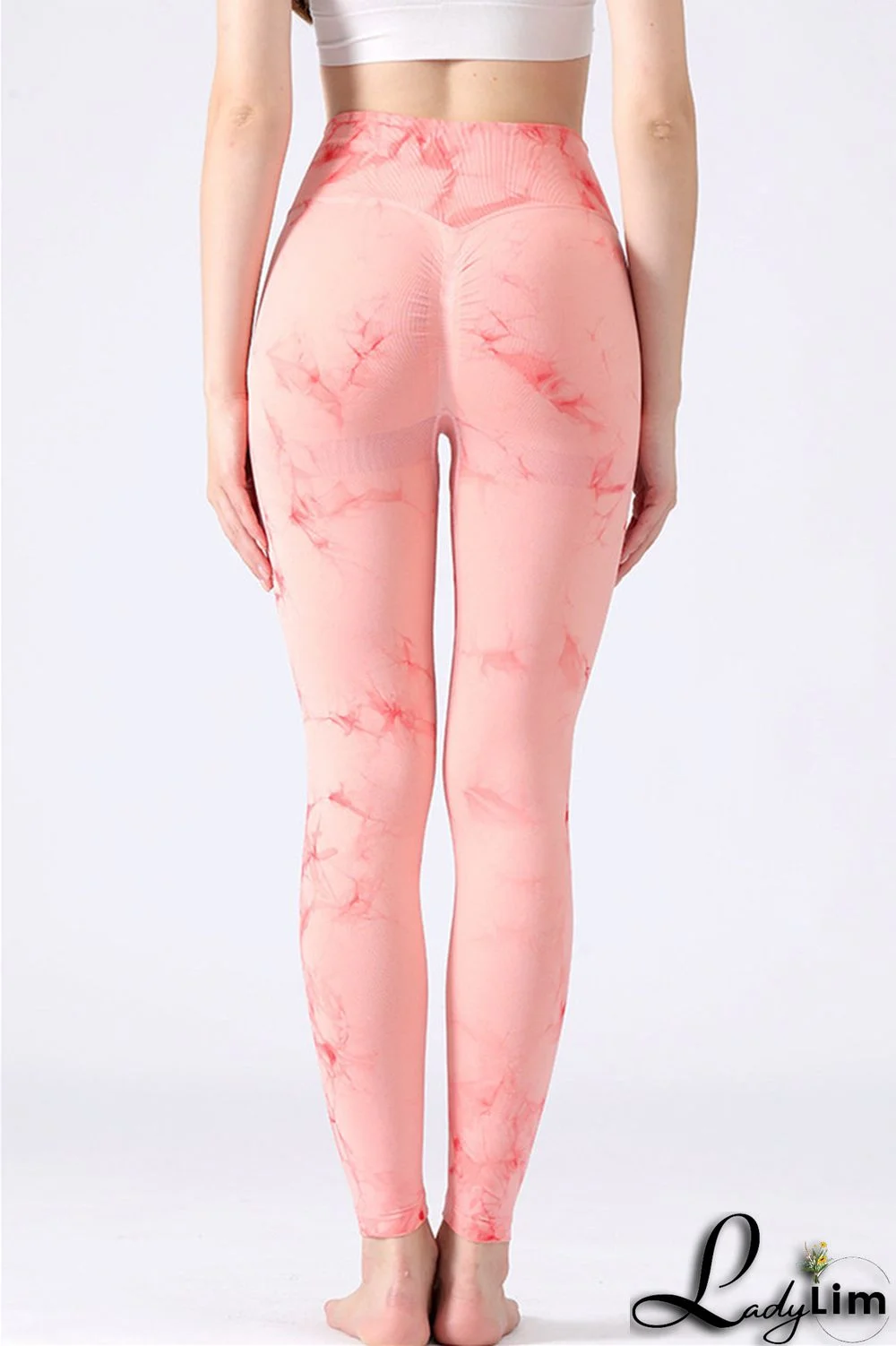 Black Casual Sportswear Print Basic Skinny High Waist Trousers
