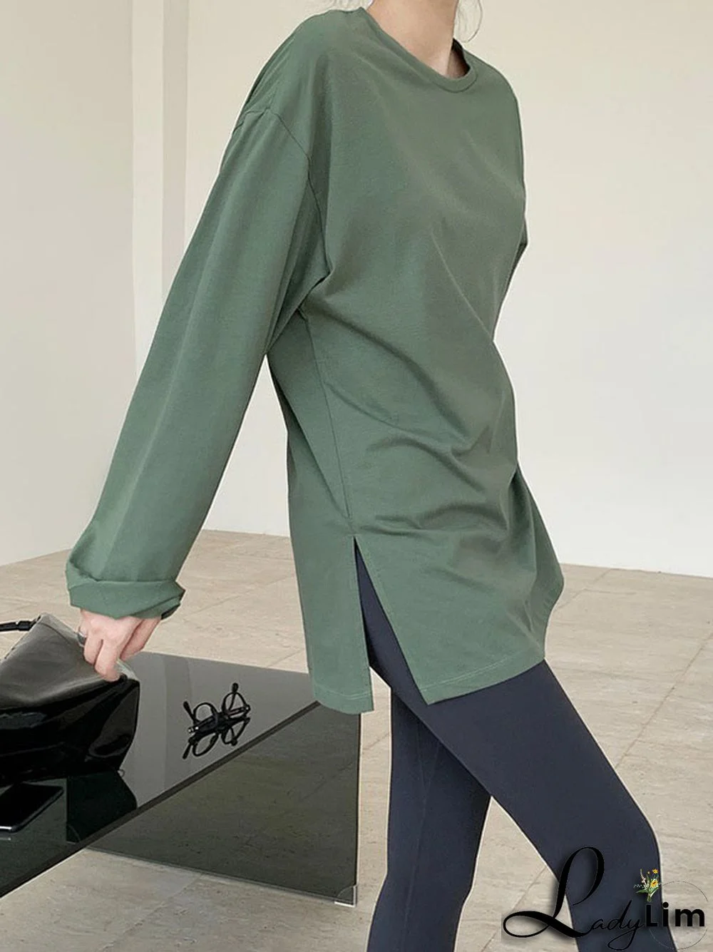 Original Solid Long Sleeve T-Shirts Tops