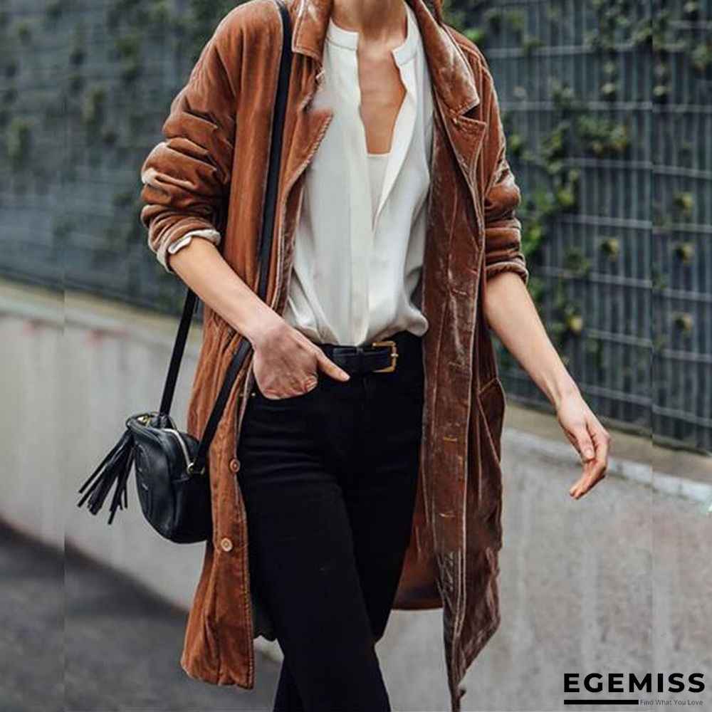 Fashion Solid Color Loose Coats | EGEMISS