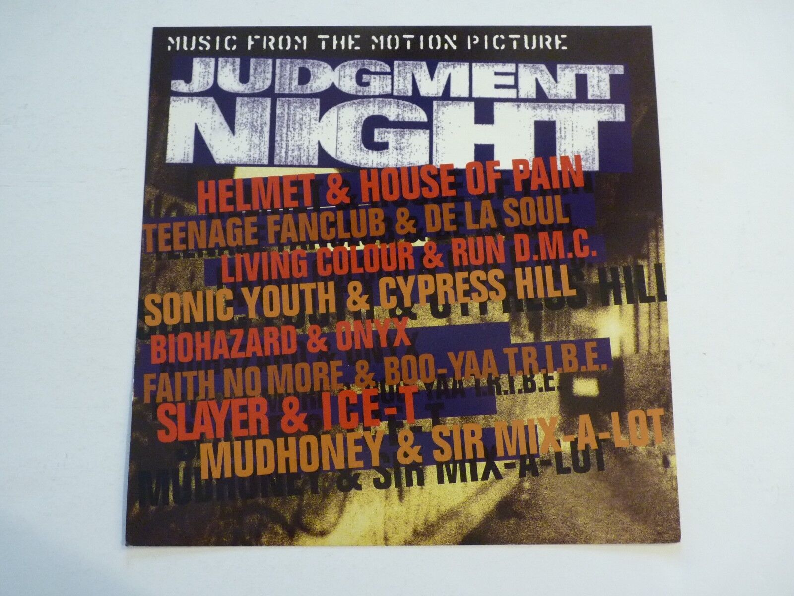 Judgment Night Movie Run DMC Cypress Faith Ice LP Record Photo Poster painting Flat 12x12 Poster