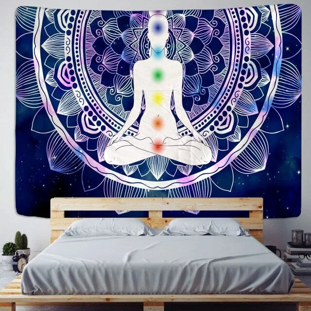 God Image Mandala Sun And Moon Tapestry Art Wall Hanging Hippie Wall Rugs Dorm Decor Blanket Home Decor TapestryTarot Sun Moon
