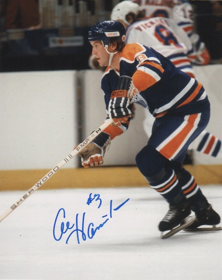 Edmonton Oilers Al Hamilton Autographed Signed 8x10 NHL Photo Poster painting COA G