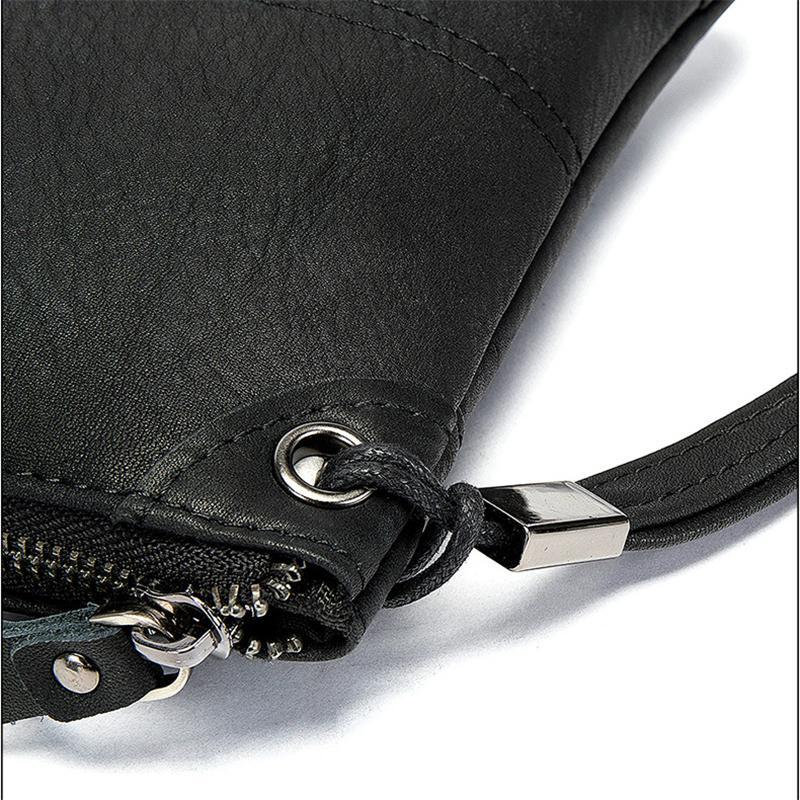 Fine Stitching Genuine Leather Single Handle-Top Zip Fastening Business Handbags