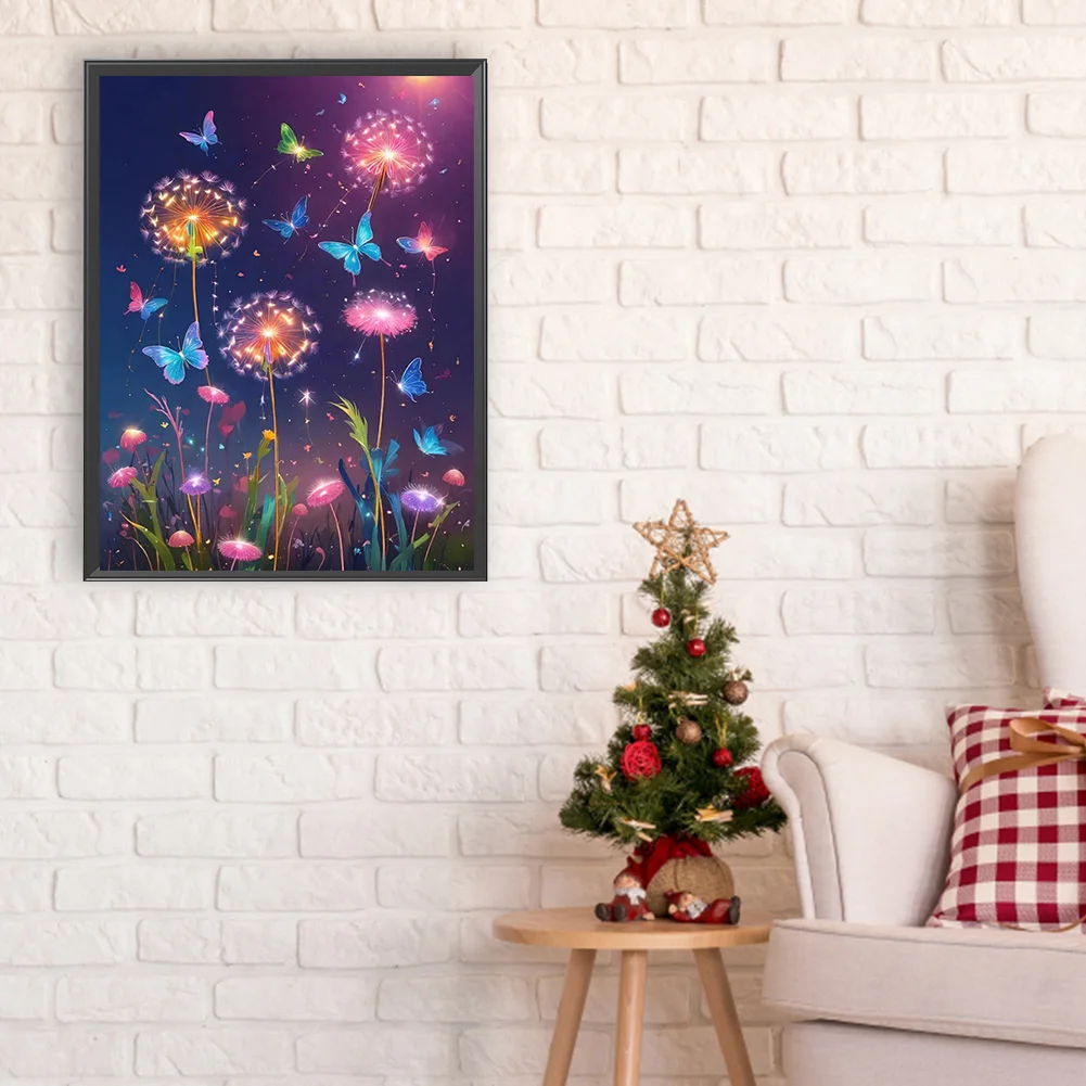 Full Round Diamond Painting 30*40cm - Colorful Dandelions