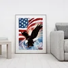 Drapeau Aigle Complète Carré Diamant Peinture 20X30CM