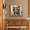 Tiger-14CT Stamped Cross Stitch 50*45cm/19.69*17.72in