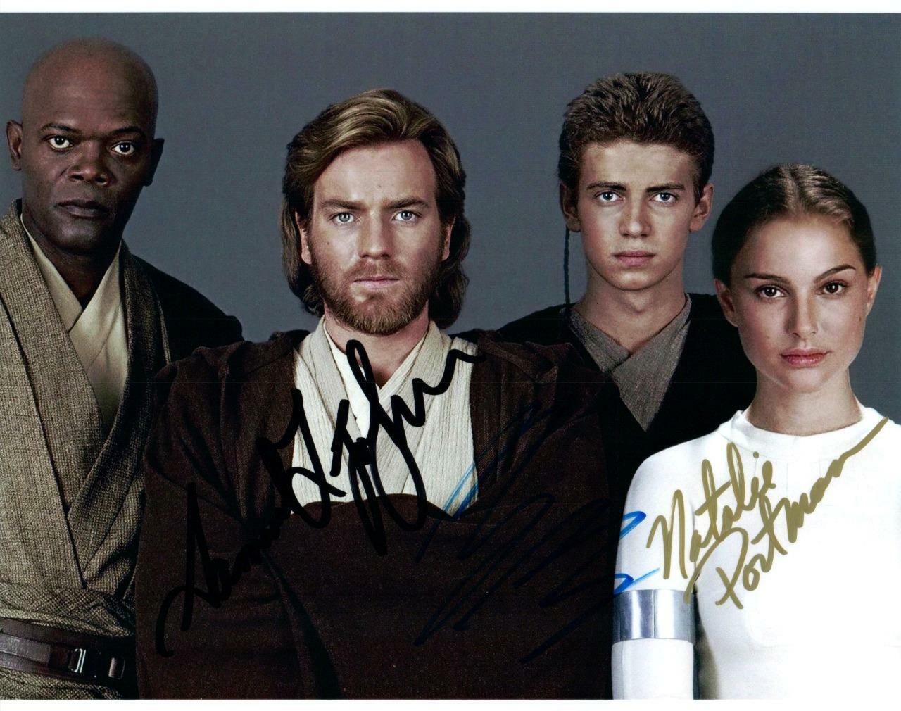 Natalie Portman Ewan McGregor Jackson signed 8x10 Photo Poster painting Pic autographed COA